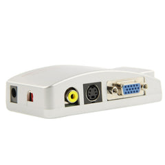 High Resolution VGA Video Conversion VGA to Video S-Video / PC to TV (VGA to AV ) Converter Box, NTSC/NTSC-EIAJ/PAL