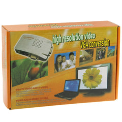 High Resolution VGA Video Conversion VGA to Video S-Video / PC to TV (VGA to AV ) Converter Box, NTSC/NTSC-EIAJ/PAL