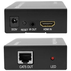 Full HD 1080P HDMI To Extender Transmitter + Receiver over One 100m CAT5E / CAT6 (TCP/IP), 100m