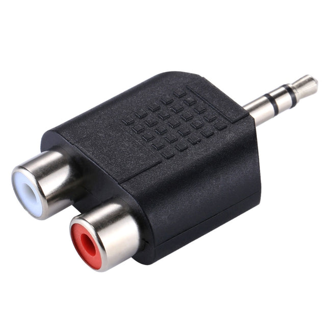 RCA Female to 3.5mm Male Jack Audio Y Adapter, 2 RCA Female to 3.5mm, 2 RCA(AV) Female to 3.5mm