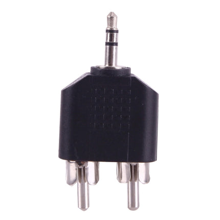 2 RCA Male to 3.5mm Male Jack Audio Y Adapter, 2 RCA Male to 3.5mm