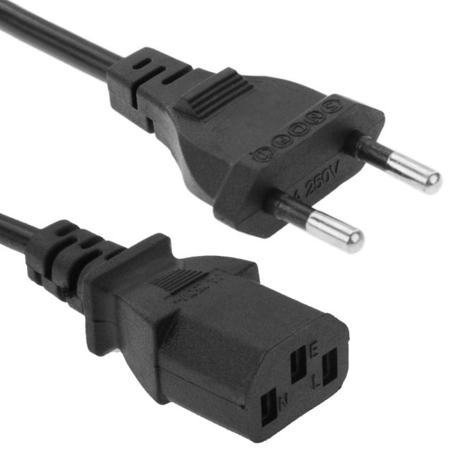 EU Power Cord, Cable Length: 1.2m, 1.2m