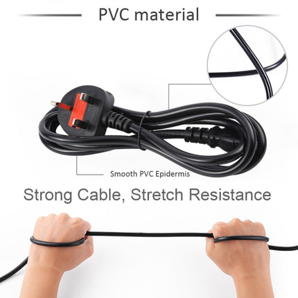 Big UK Plug Computer PC Power Cord 3 Pin Cable, Length:1.5m