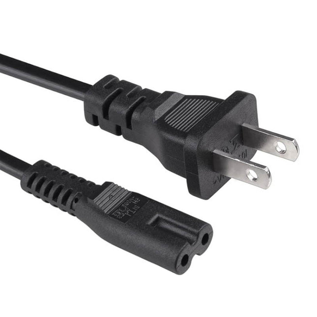 1.2m 2 Prong Style US Notebook Power Cord, US Plug, Length:1.2m