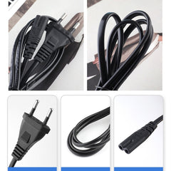 2 Prong Style EU Notebook Power Cord, Cable Length: 1.5m, 1.5m