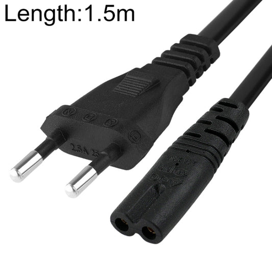 2 Prong Style EU Notebook Power Cord, Cable Length: 1.5m, 1.5m