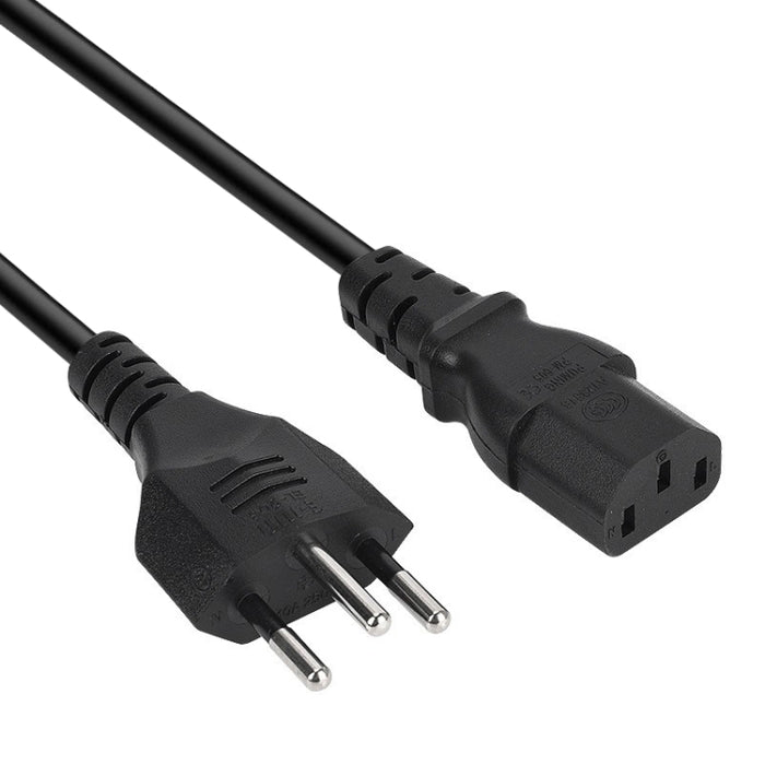 Cable de alimentación de CA de Brasil de 3 clavijas, longitud: 1,2 m (diámetro exterior: 5,5), enchufe de Brasil, 1,2 m