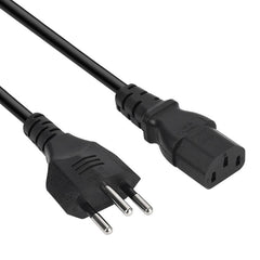 3 Prong Style Brazil AC Power Cord, Length: 1.2m ( OD5.5 ), Brazil Plug, 1.2m