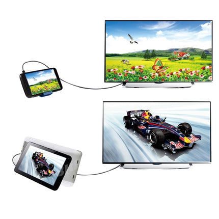 1,5 m langes Micro-HDMI-auf-HDMI-19-Pin-Kabel, Version 1.4, unterstützt 3D, HDMI-Stecker, unterstützt 3D, Länge: 1,5 m.