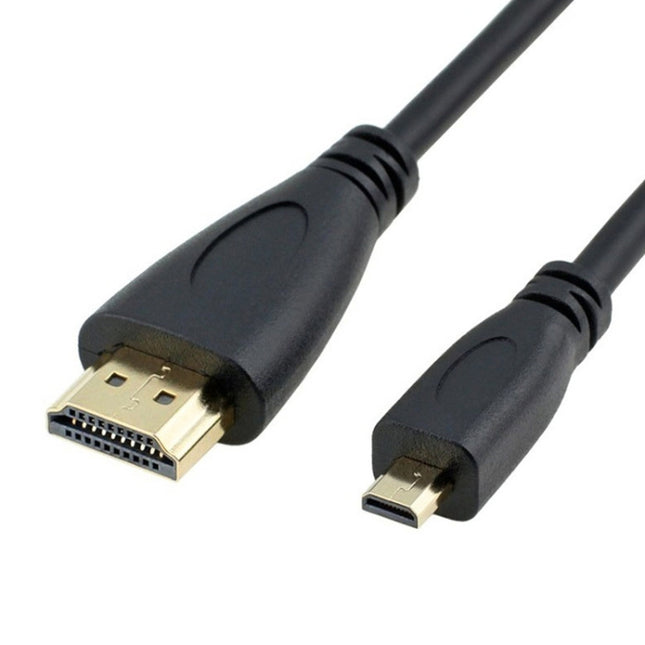 1.5m Micro HDMI to HDMI 19 Pin Cable, 1.4 Version, HDMI Male, Length: 1.5m