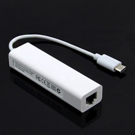 Type-C to 3 x USB and RJ45 Multi-function Adapter, Length: 13cm, 3 Port USB+RJ45