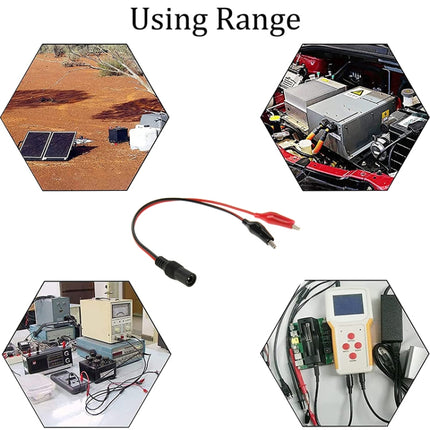 5.5 x 2.1mm Female Power Plug Alligator Clip Test Lead Cable