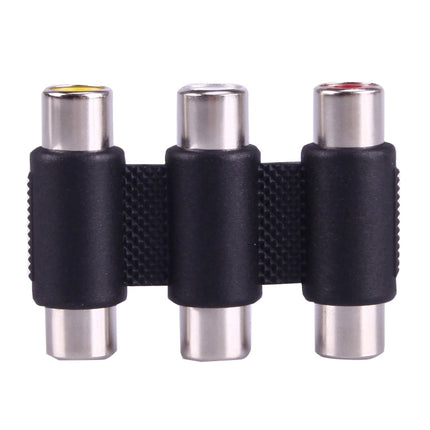 Female to Female AV 3 RCA Audio Video Coupler Adapter, 3 RCA AV Female to Female