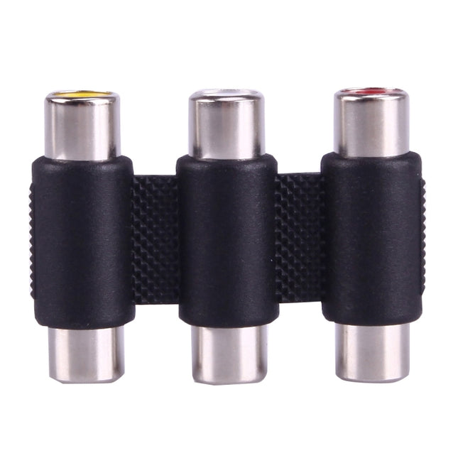 Female to Female AV 3 RCA Audio Video Coupler Adapter, 3 RCA AV Female to Female