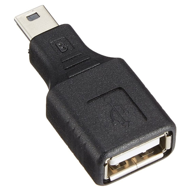 Mini USB Male to USB 2.0 Female Adapter with OTG Function, USB Female