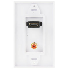 HDMI Female + RCA Female Plug Wall Plate Panel