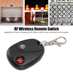 DC 12V 1CH RF Wireless Remote Switch Learning Code Receiver + 2 Buttons Remote Control Transceiver