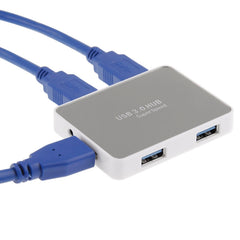 CR-H302 Mirror Surface 4 Ports USB 3.0 Super Speed 5Gbps HUB + 60cm USB 3.0 Transmission Cable, H302 White, H302 Black