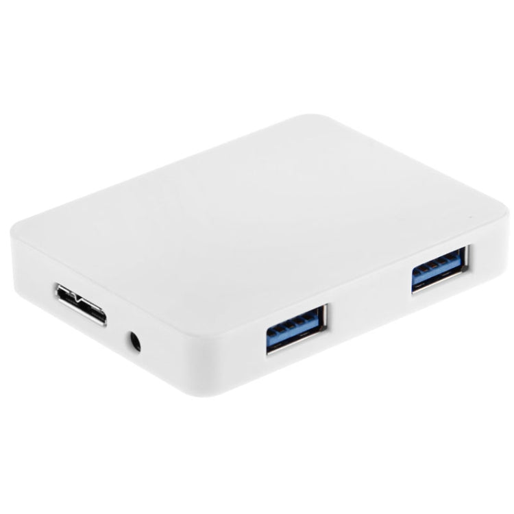 CR-H302 Mirror Surface 4 Ports USB 3.0 Super Speed 5Gbps HUB + 60cm USB 3.0 Transmission Cable, H302 White, H302 Black