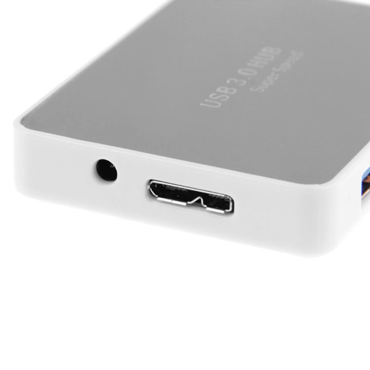 CR-H302 Mirror Surface 4 Ports USB 3.0 Super Speed 5Gbps HUB + 60cm USB 3.0 Transmission Cable, H302 White, H302 Black