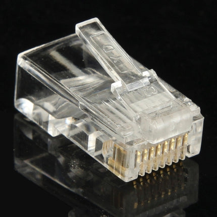 100pcs /Pack High-Performance RJ45 Connector Modular Plug, Gold: 3u 3 Feet, Gold: 3u 3 Feet