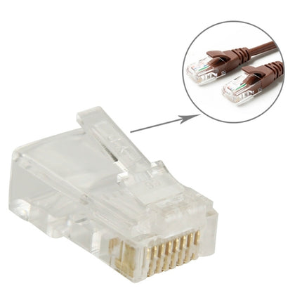 100pcs /Pack High-Performance RJ45 Connector Modular Plug, Gold: 3u 3 Feet, Gold: 3u 3 Feet