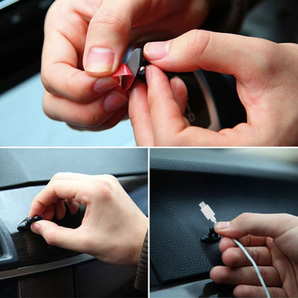 8 PCS DM-003 Car Cable Convenient Bundle Clip with Adhesive