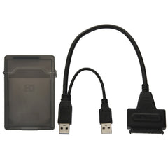 USB 2.0 / USB 3.0 To SATA Cable with 2.5 inch HDD Protection Box, Support up to 4TB Speed, USB 3.0 to SATA with USB(B)