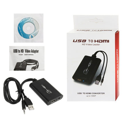 USB 2.0 to HDMI HD Video Leader Converter for HDTV, Support Full HD 1080P, USB 2.0 to HDMI