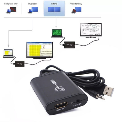 USB 2.0 to HDMI HD Video Leader Converter for HDTV, Support Full HD 1080P, USB 2.0 to HDMI