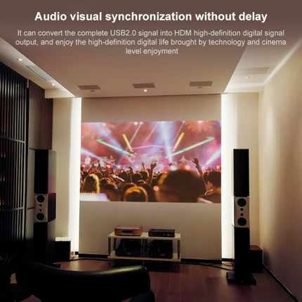 USB 2.0 to HDMI HD Video Leader Converter for HDTV, Support Full HD 1080P, USB 2.0 to HDMI