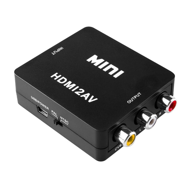 VK-126 Mini HD HDMI to AV/CVBS Video Converter Adapter, HDMI to AV/CVBS