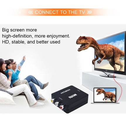 VK-126 Mini HD HDMI to AV/CVBS Video Converter Adapter, HDMI to AV/CVBS