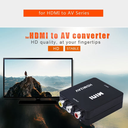 VK-126 Mini HD HDMI to AV/CVBS Video Converter Adapter, HDMI to AV/CVBS