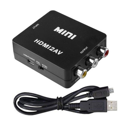 VK-126 Mini HD HDMI to AV/CVBS Video Converter Adapter, HDMI to AV/CVBS