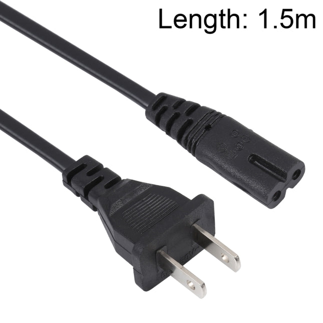 High Quality 2 Prong Style US Notebook AC Power Cord, Length: 1.5m, 2 Prong Style US Plug, Length: 1.5m
