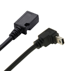 90 Degree Mini USB Male to Mini USB Female Adapter Cable, Length: 28cm, 28cm