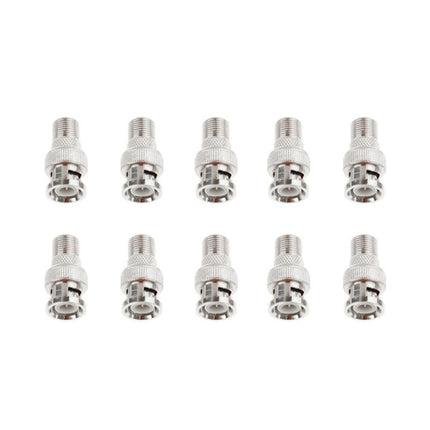 10 PCS BNC Plug to F Jack Connector, Comes in Durable Construction, BNC Plug