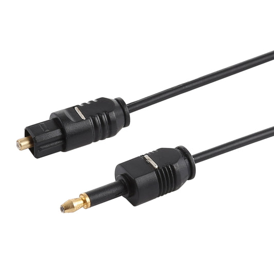 TOSLink Male to 3.5mm Male Digital Optical Audio Cable, Length: 0.8m, OD: 2.2mm