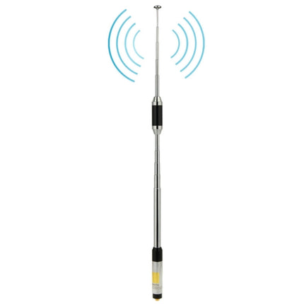 RH770 Dual Band 144/430 MHz High Gain SMA-F Teleskop-Handfunkantenne für Walkie-Talkie, Antennenlänge: 93 cm