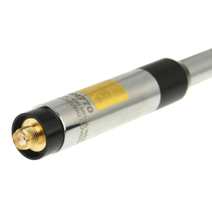RH770 Dual Band 144/430 MHz High Gain SMA-F Teleskop-Handfunkantenne für Walkie-Talkie, Antennenlänge: 93 cm