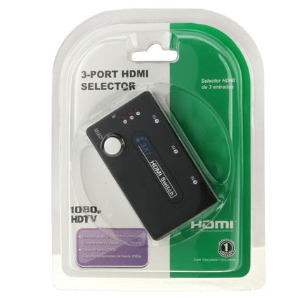 Mini 3x1 HD 1080P HDMI V1.3 Selector with Remote Control for HDTV / STB/ DVD / Projector / DVR, 1x3 HDMI V1.3