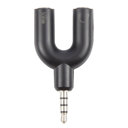 3.5mm Stereo Male to 3.5mm Headphone & Mic Female Splitter Adapter