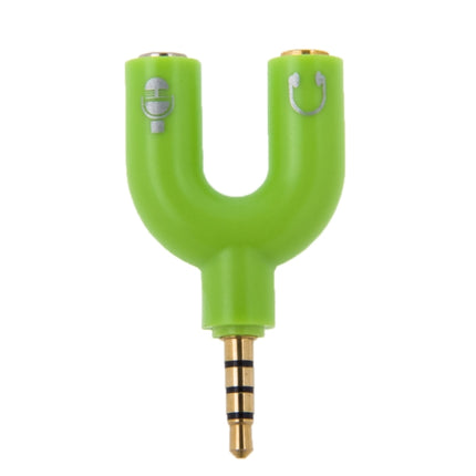 3.5mm Stereo Male to 3.5mm Headphone & Mic Female Splitter Adapter