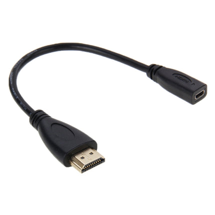 20cm HDMI Male to Micro HDMI Female Adapter Cable, HDMI to Micro HDMI