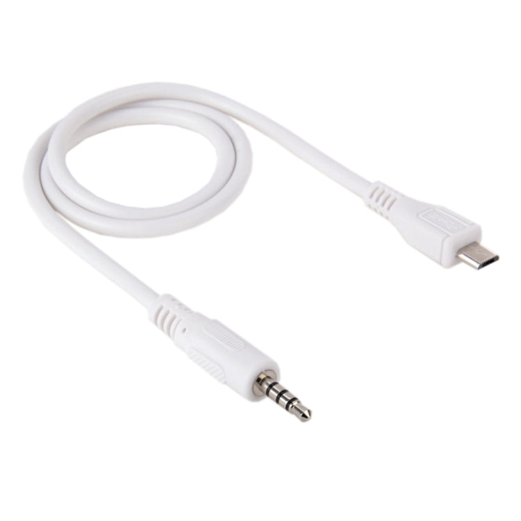 3.5mm Male to Micro USB Male Audio AUX Cable, Length: about 50cm, Micro USB 50cm