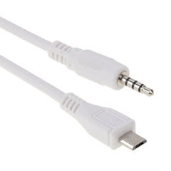 3.5mm Male to Micro USB Male Audio AUX Cable, Length: about 50cm, Micro USB 50cm