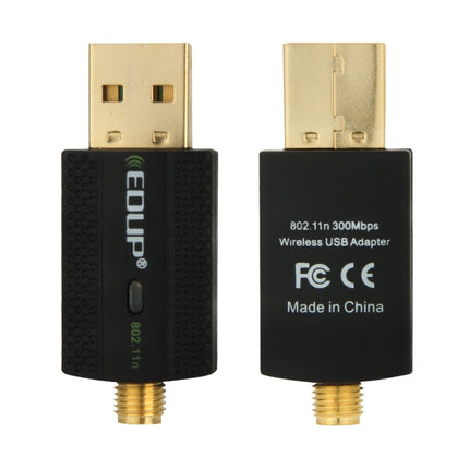 EDUP EP-N1581 Mini USB Wifi 802.11n/g/b 300Mbps 2.4GHz Wireless Adapter External Antenna, EP-N1581