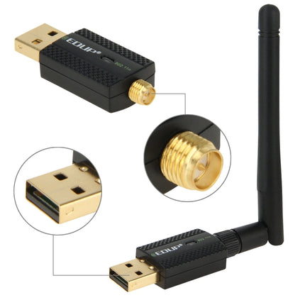 EDUP EP-N1581 Mini USB Wifi 802.11n/g/b 300Mbps 2.4GHz Wireless Adapter External Antenna, EP-N1581