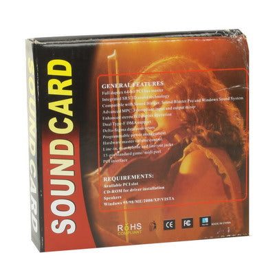 Crystal 4 Channel PCI Sound Card, Crystal 4 Channel